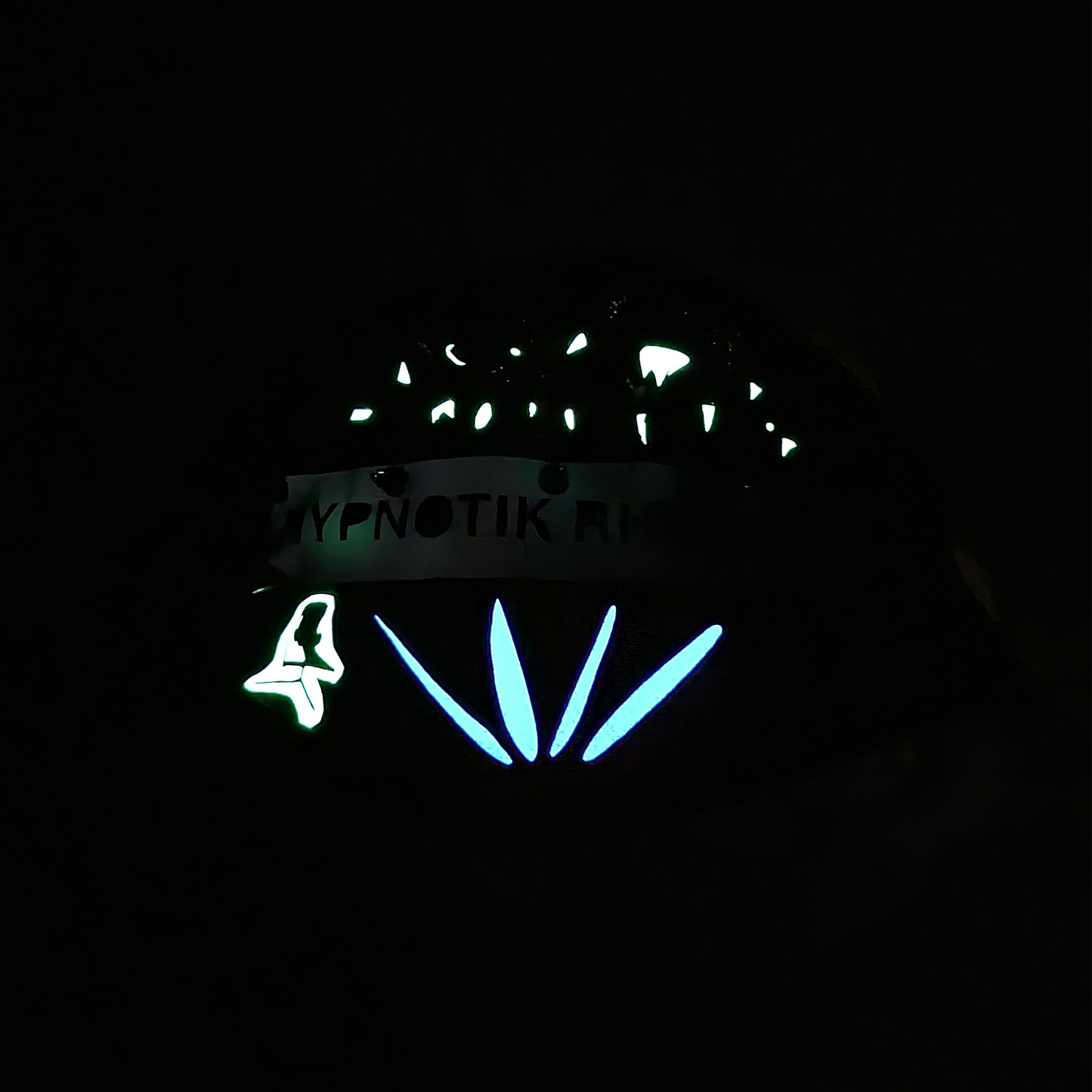 Glow In The Dark Alkaline Pattern Face Mask | Hypnotik Rhythmz®