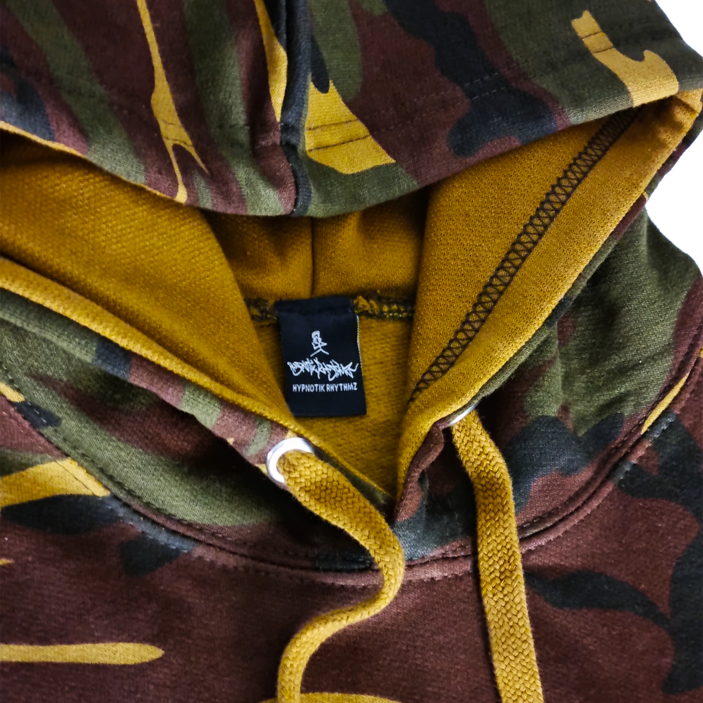 Hypnotik Rhythmz Woodland Camo Hoodie Gold