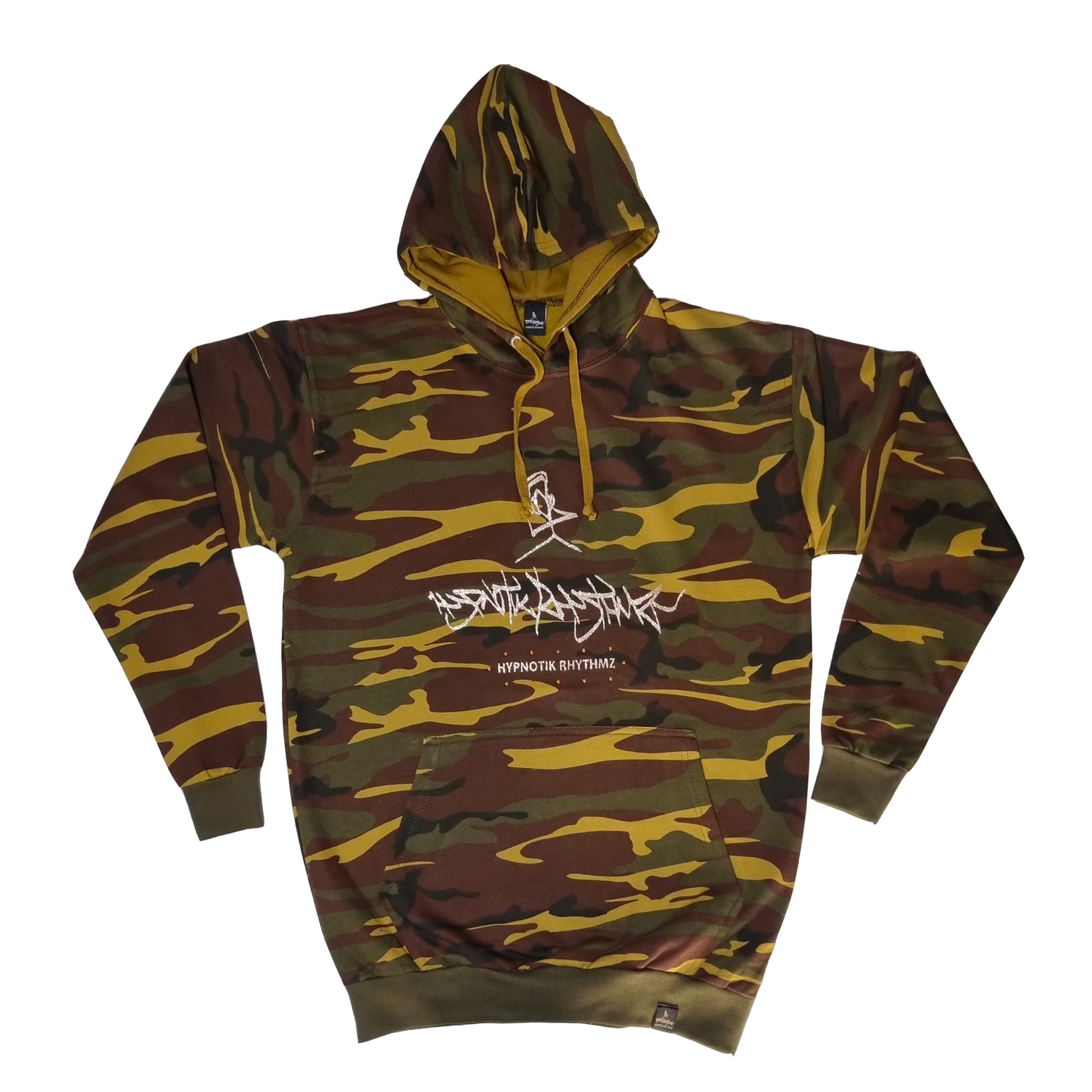 Hypnotik Rhythmz Woodland Camo Hoodie Gold